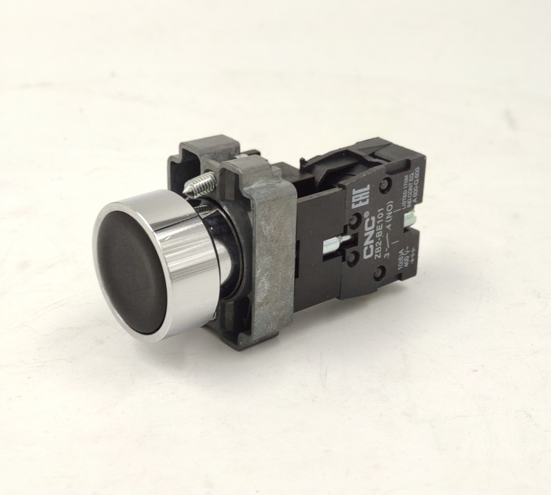 Кнопка с фиксацией LAY5-BZF21 черная IP65