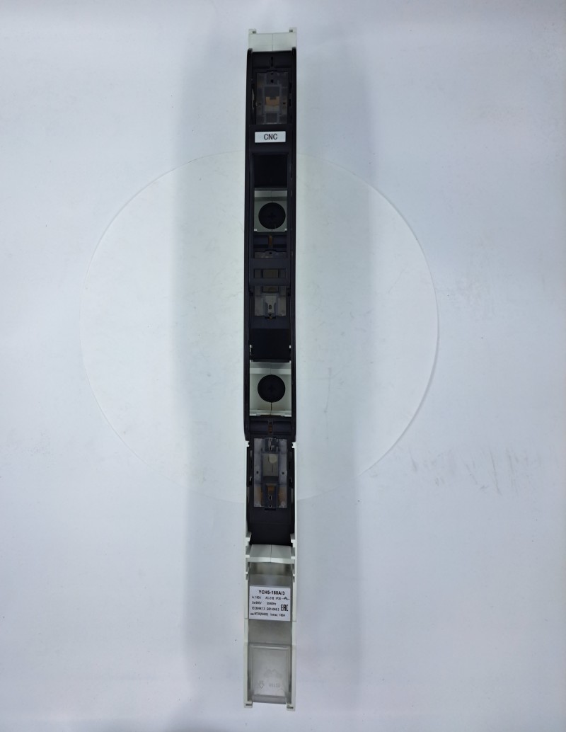 Планочный держатель для предохранителей YCH5-160A 3 пол. одноврем. коммутация по трём фазам (NT00)