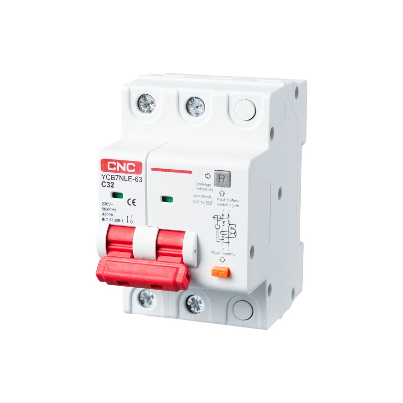 YCB7NLE-63 50A 2P 4,5kA 300mA B AC