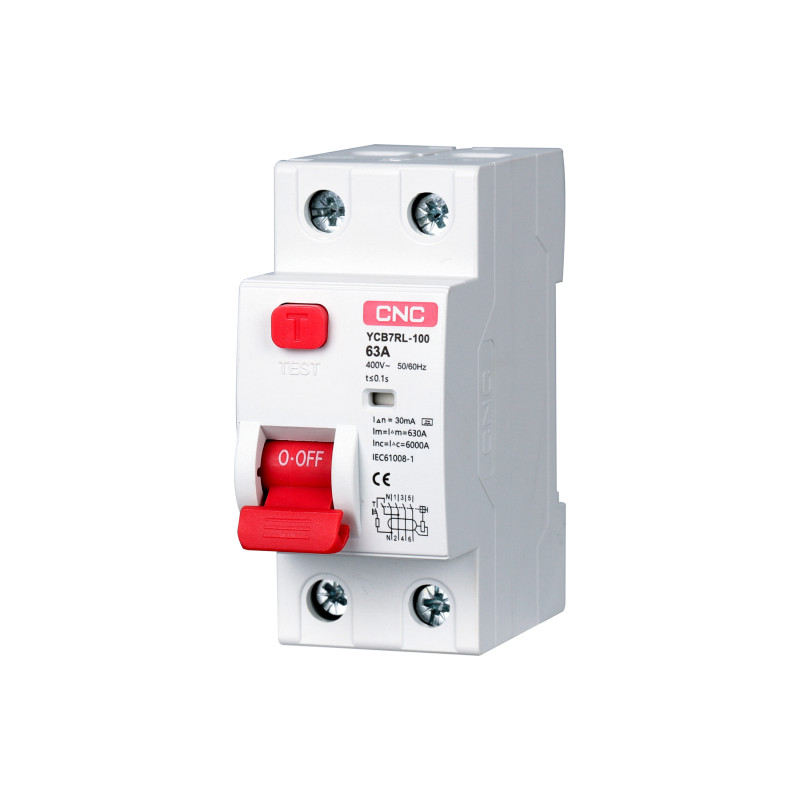 YCB7RL-100 25A 1P+<wbr>N 6kA 10mA A
