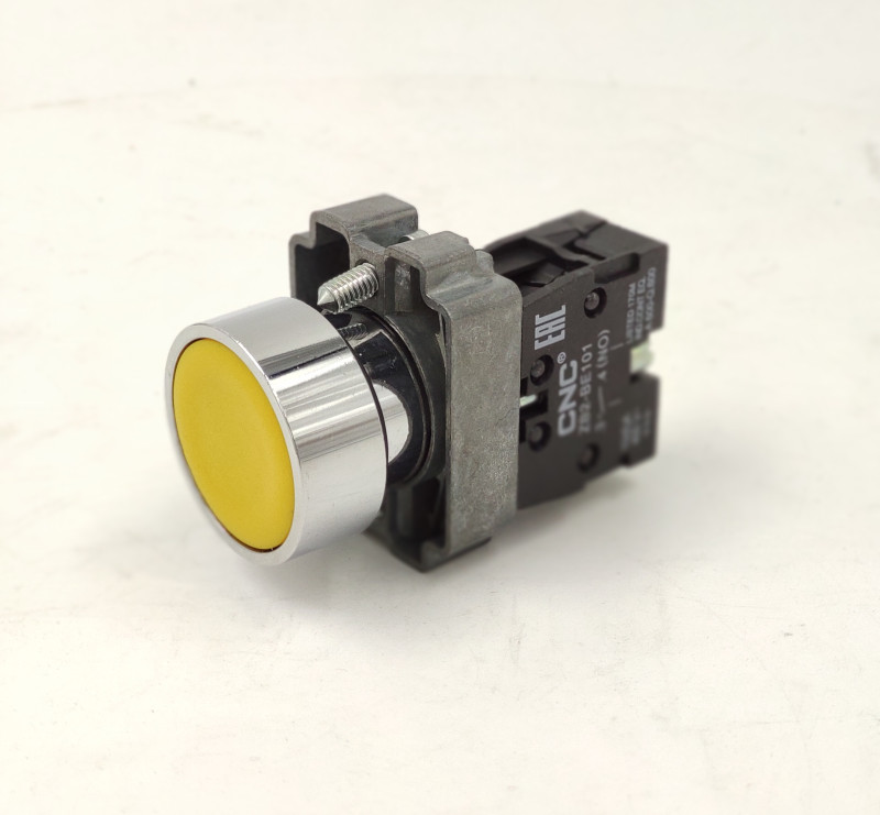 Кнопка без фиксации LAY5-BAF51 желтая IP65