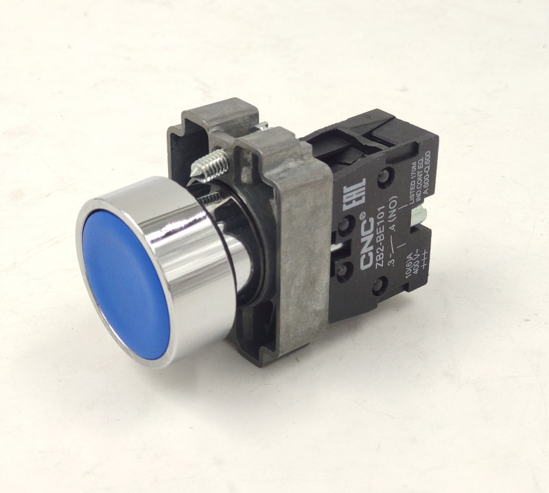 Кнопка без фиксации LAY5-BAF61 синяя IP65