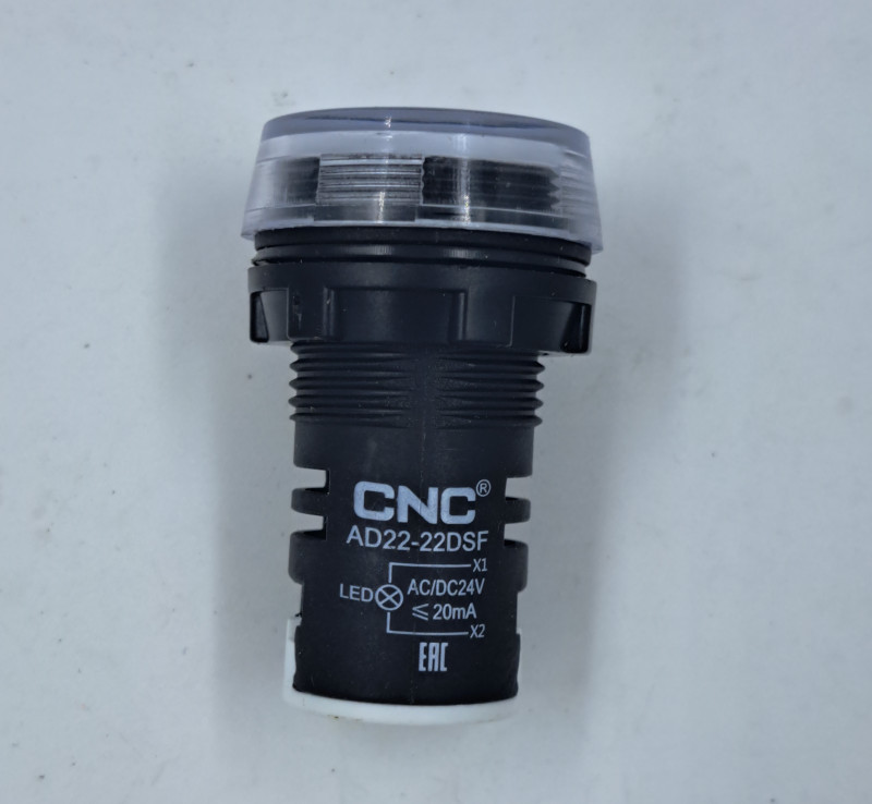 Индикатор 22мм AD22-22DS F W AC/<wbr>DC 24В белый IP65