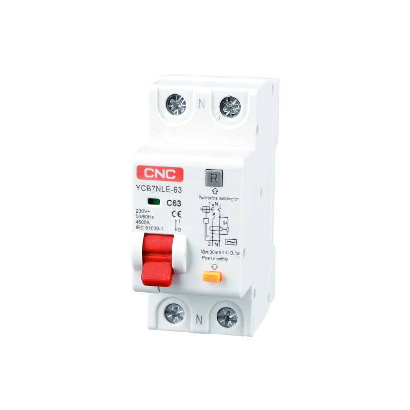 YCB7NLE-63 40A 1P+<wbr>N 4,5kA 30mA C AC