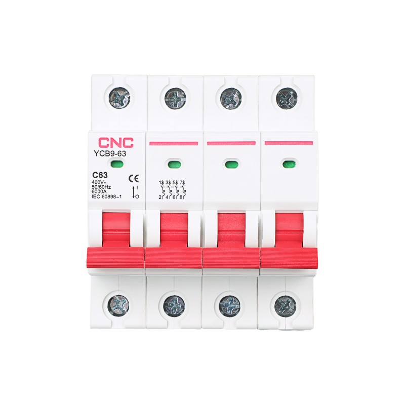 YCB9-63 6А 4P 4,5кА C