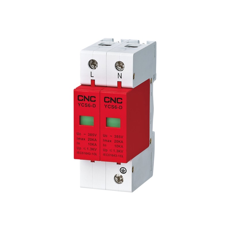 YCS6-D 2P 5-10kA 36мм желтый 385В