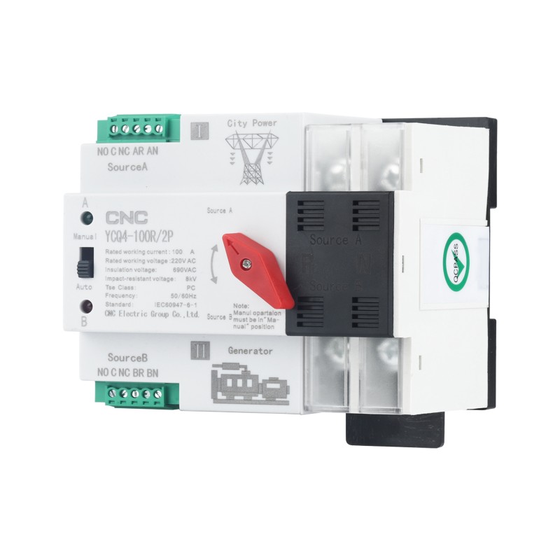 YCQ4PV-100R/<wbr>2P 100A (для систем фотовольтаики)